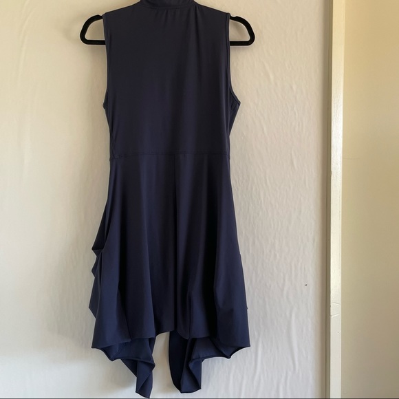 Sun Light Blue Sleeveless Asymmetrical Dress Size 3 - Picture 14 of 15